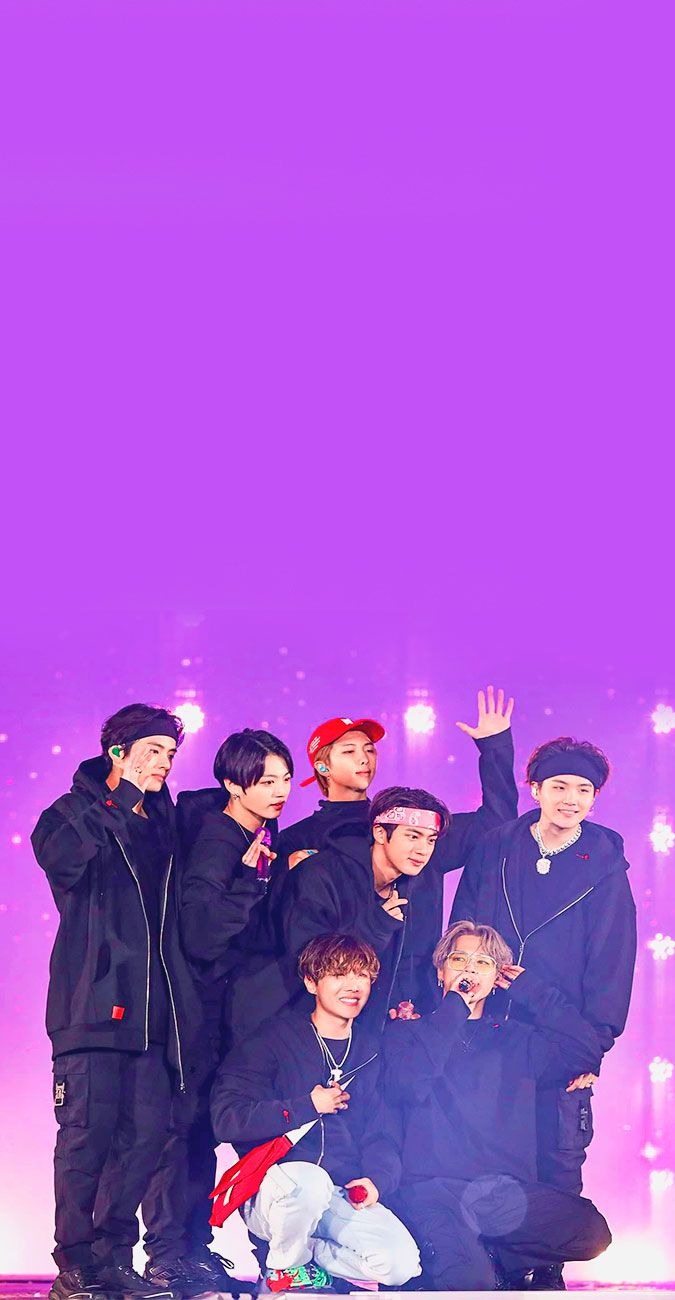 Featured image of post Bts Group Photo Purple Aesthetic