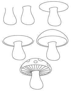 Featured image of post Cool Simple Mushroom Drawings