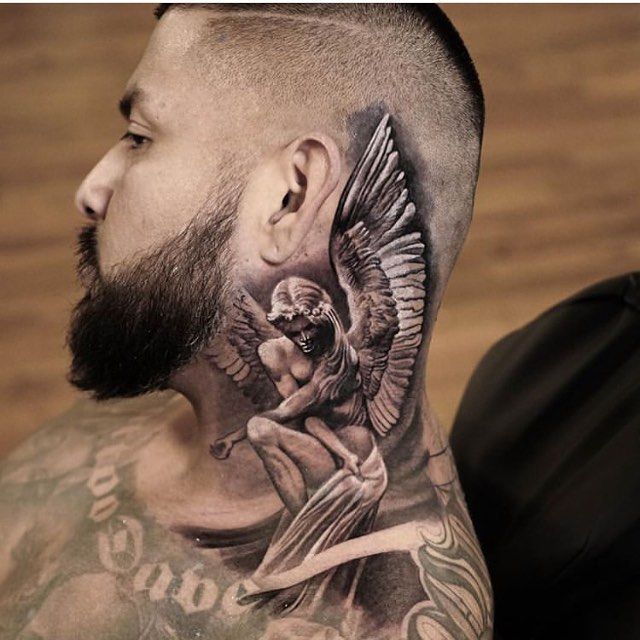 Featured image of post Tatuaje De Un Angel En El Cuello