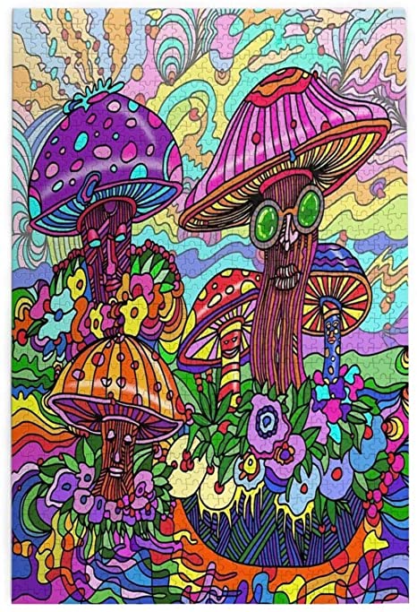 Trippy Mushroom To Draw